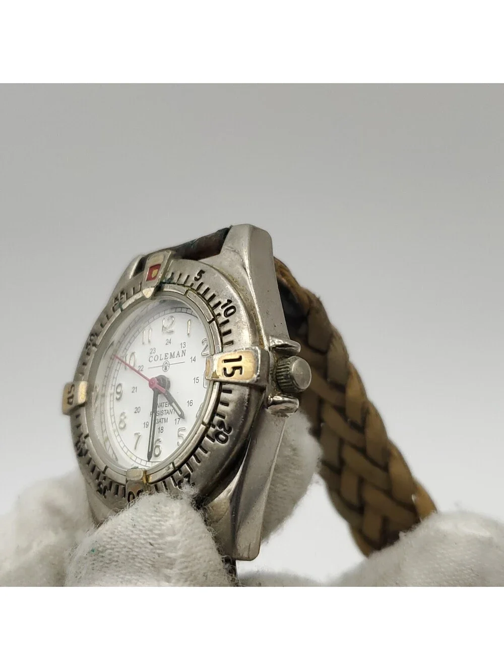 Coleman White Date Dial 28mm Womens Watch New Battery